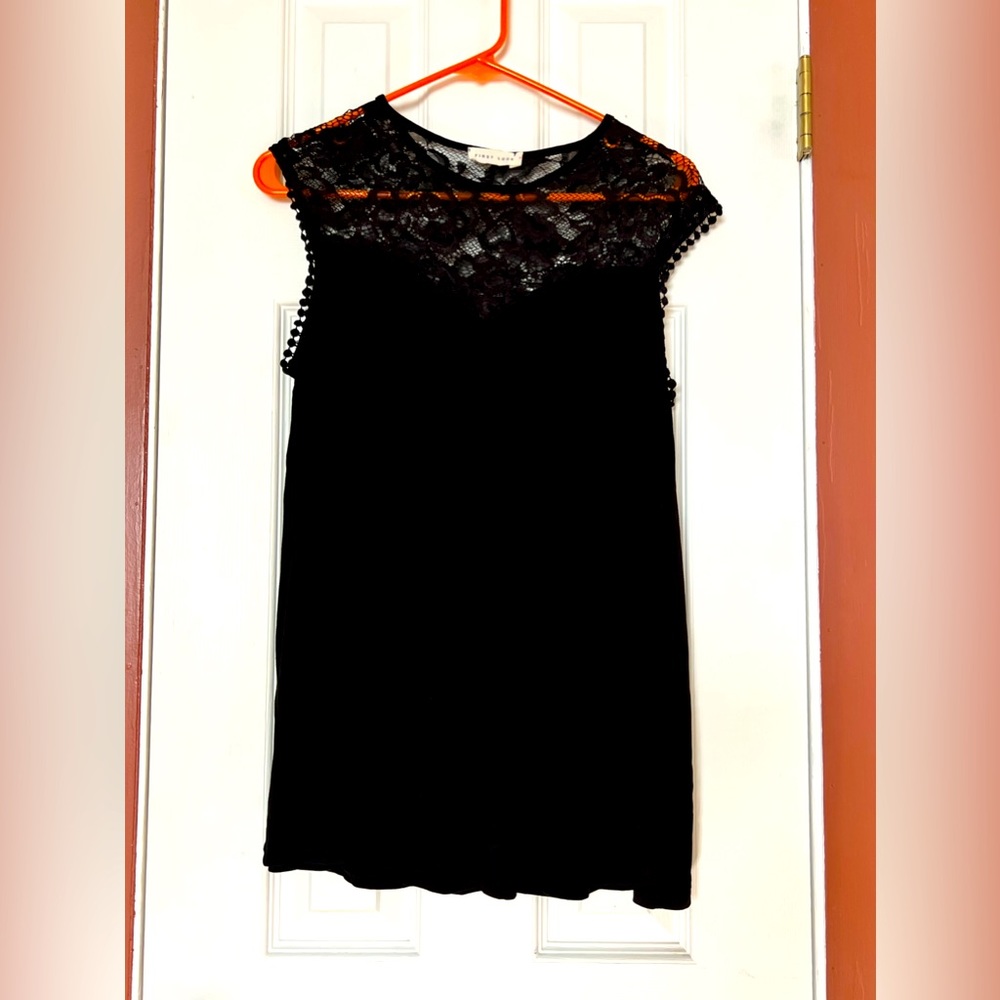 Black lace shirt